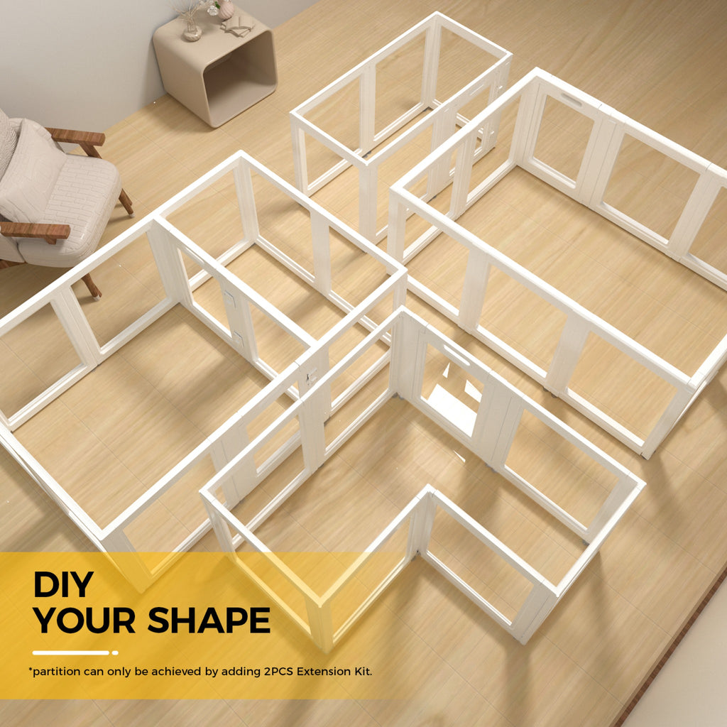Everfront Clear Acrylic Pet Playpen  Kit