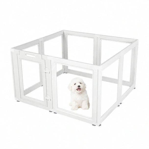 Everfront Clear Acrylic Pet Playpen  Kit